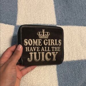 Juicy Couture Black and Gold Wallet